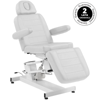 FOTEL KOSMETYCZNY ELEKTR. AZZURRO 705 1 SILN. BIAŁY